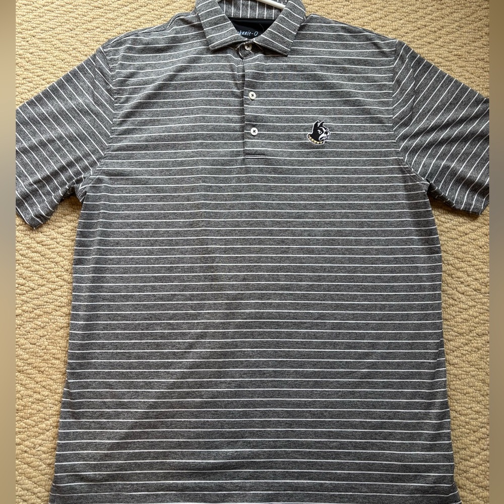 johnnie-O Featherweight Performance Polo - Terrier Logo for Wofford College